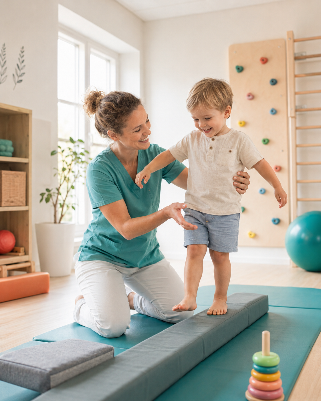 Kinderfysiotherapeut Amersfoort in behandeling met een kind